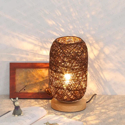 Woodland - Dřevěná stolní lampa Lano