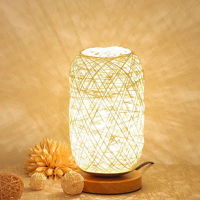 Woodland - Dřevěná stolní lampa Lano