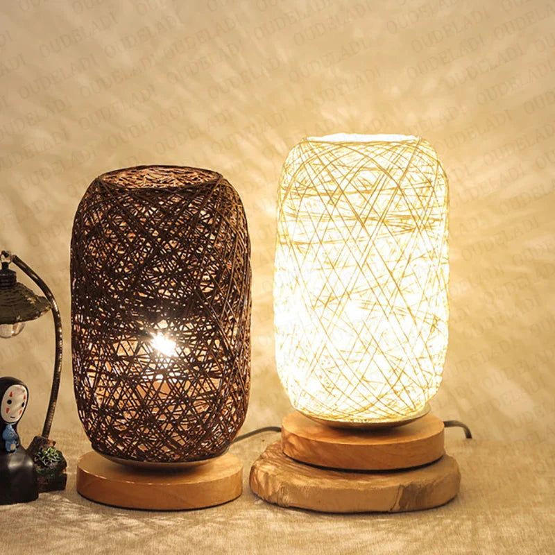 Woodland - Dřevěná stolní lampa Lano