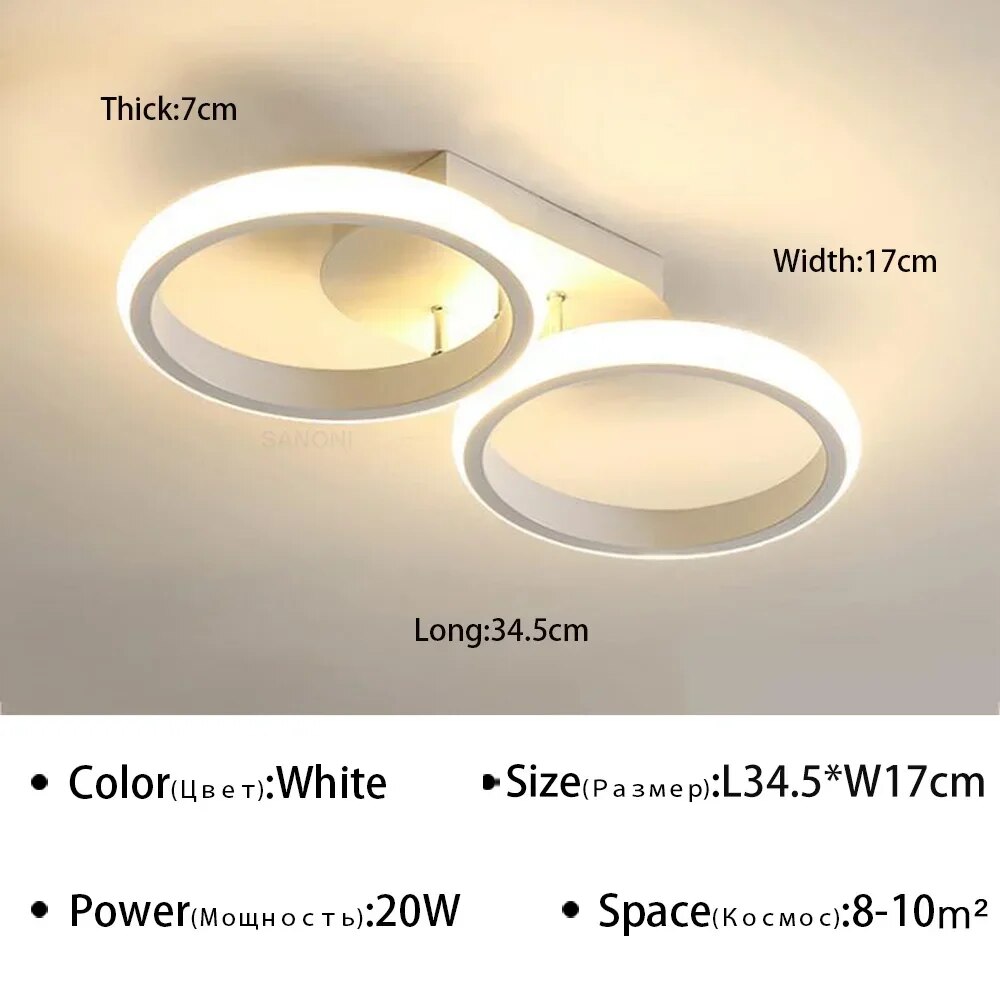GlowRing - Prstenový lustr
