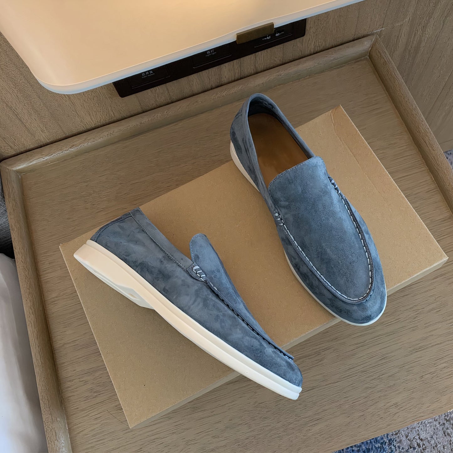 Męskie buty casualowe LB | Suede Loafer Slip On