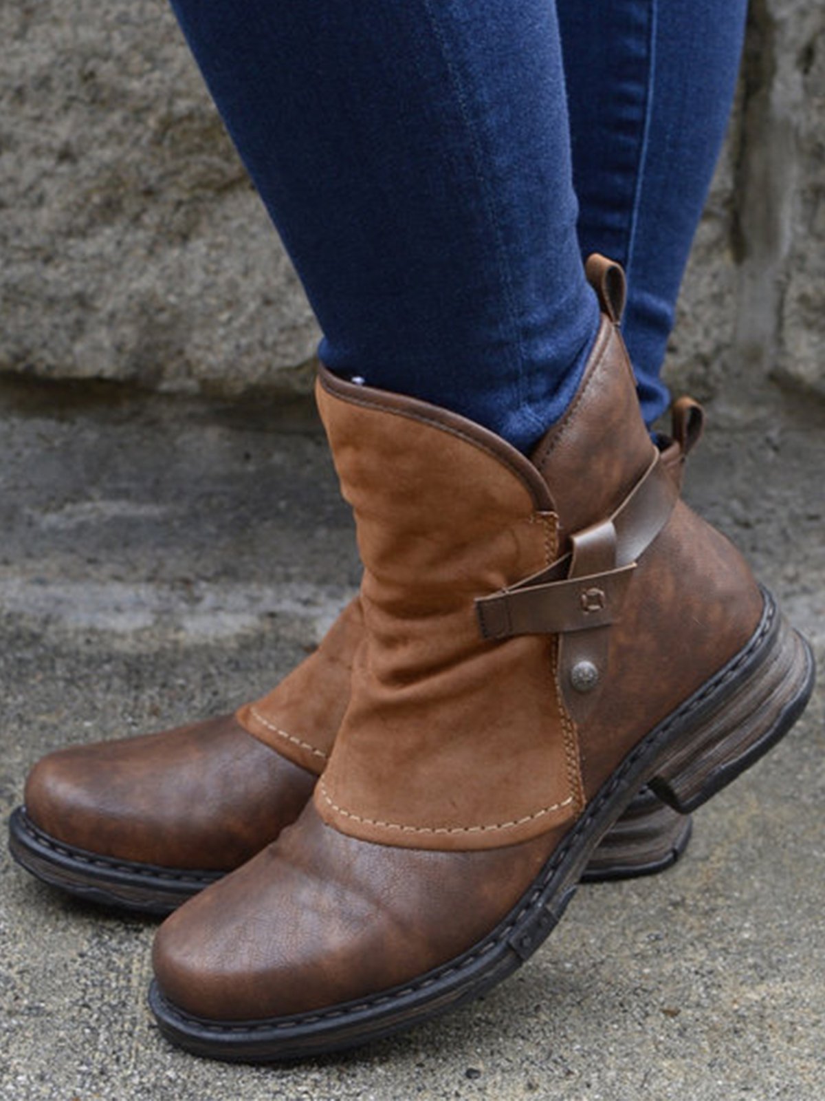 LB | Buty za kostkę inspirowane stylem vintage