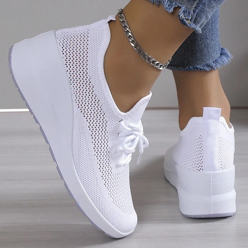 LB | ODDYCHAJĄCE SNEAKERSY DAMSKIE WYKONANE Z SIATECZKI