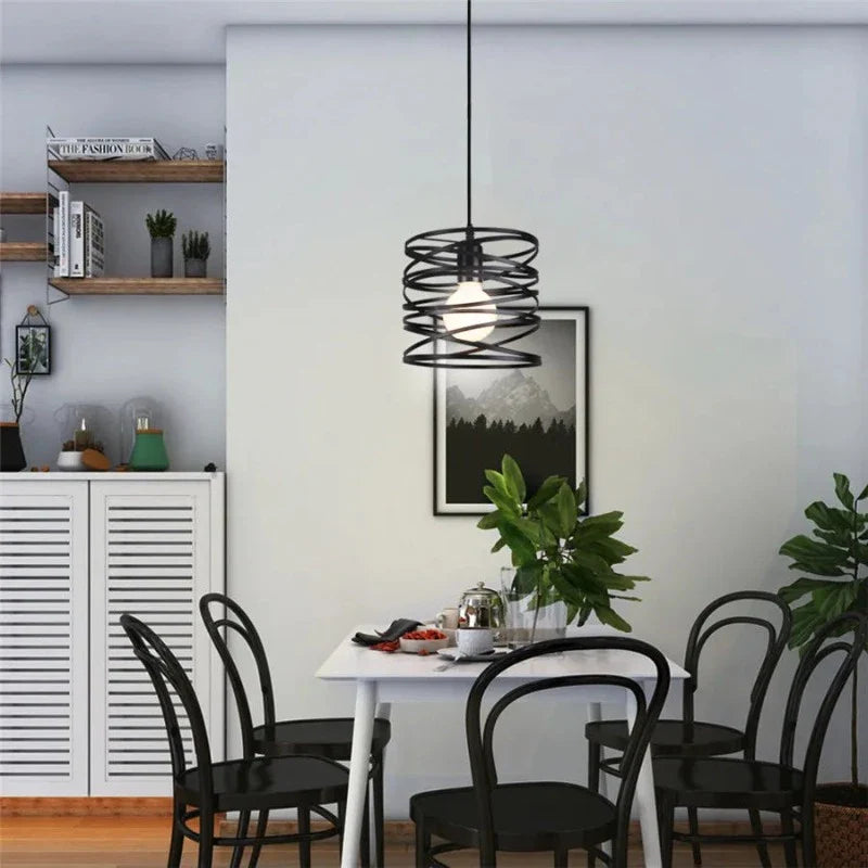 VintageWhirl - Vintage spirálová vířivá lampa