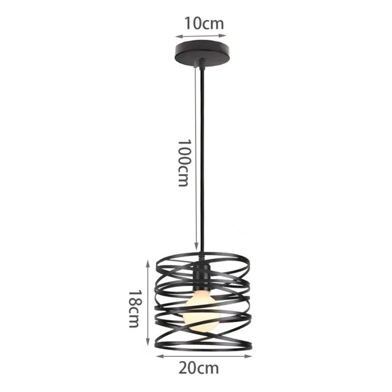 VintageWhirl - Vintage spirálová vířivá lampa