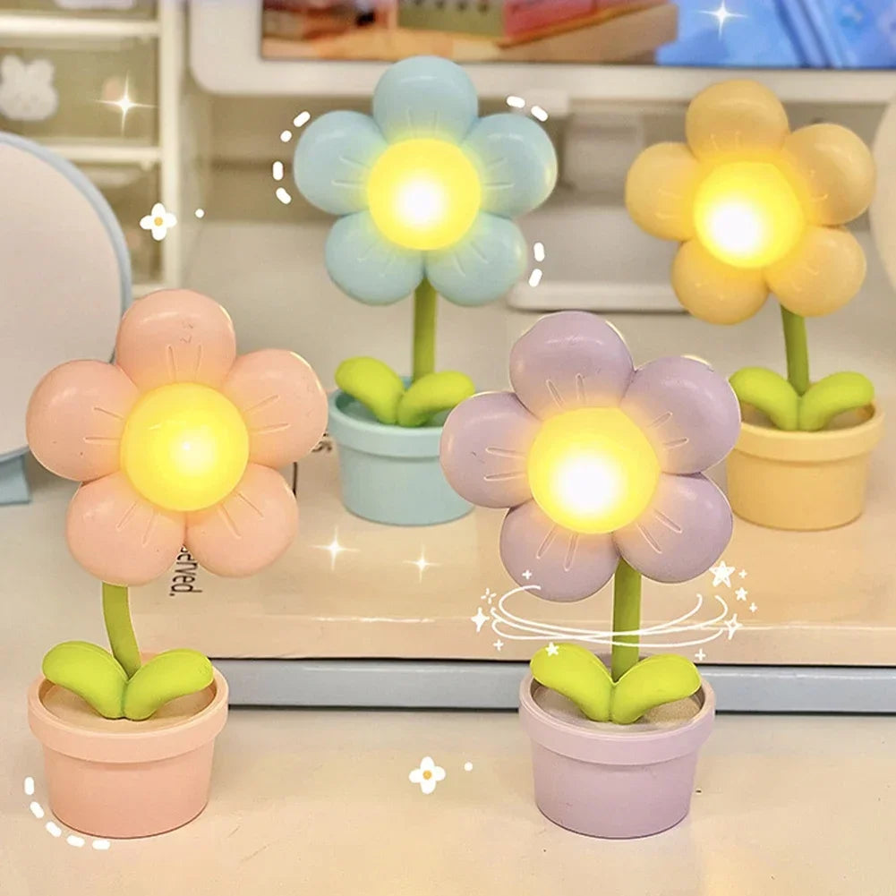 BloomLite - Malá květinová stolní lampa