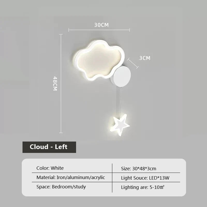 Dreamscape - Nástěnné svítidlo Cloud Star Moon