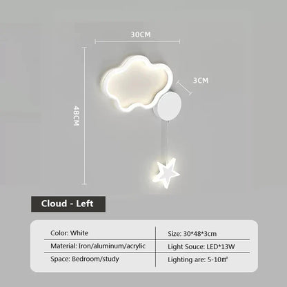 Dreamscape - Nástěnné svítidlo Cloud Star Moon