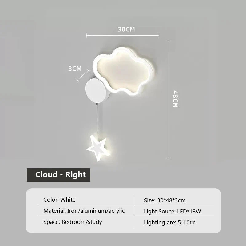 Dreamscape - Nástěnné svítidlo Cloud Star Moon