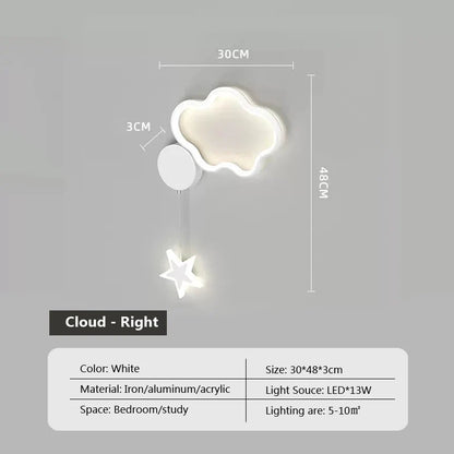 Dreamscape - Nástěnné svítidlo Cloud Star Moon