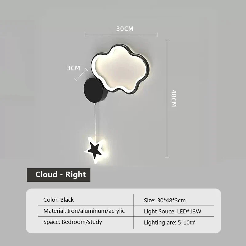 Dreamscape - Nástěnné svítidlo Cloud Star Moon