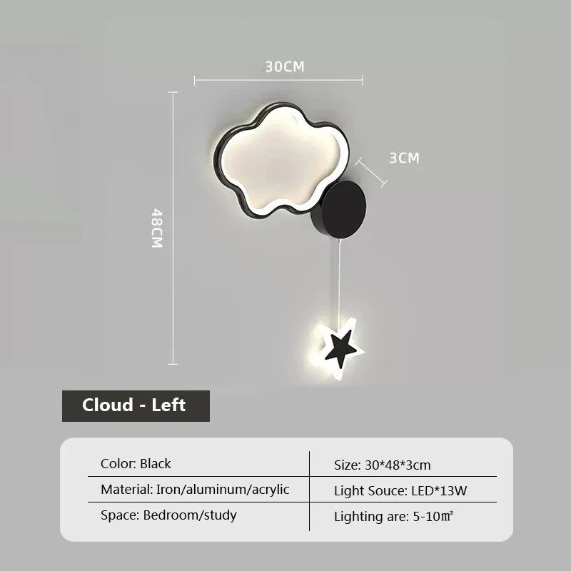 Dreamscape - Nástěnné svítidlo Cloud Star Moon