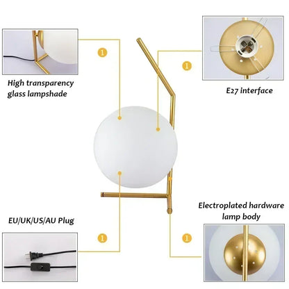 UrbanElegance - Moderní minimalistická skleněná lampa do domácnosti