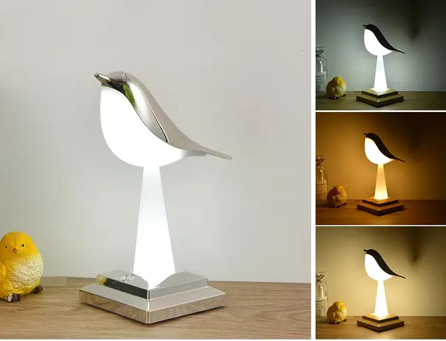 FeatherGlow - Ptačí stolní lampa