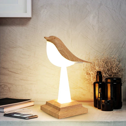 FeatherGlow - Ptačí stolní lampa