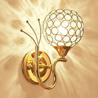 PrestigeShine - Křišťálová nástěnná lampa