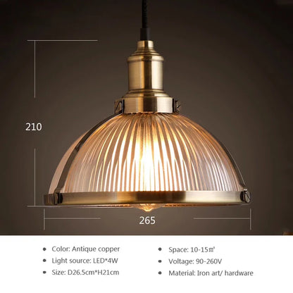 LEDGlass - Moderní skleněná závěsná lampa Led