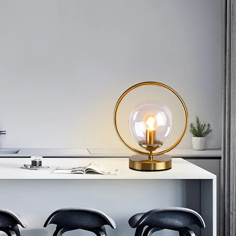 Sparkling Sphere - Skleněná kulovitá stolní lampa