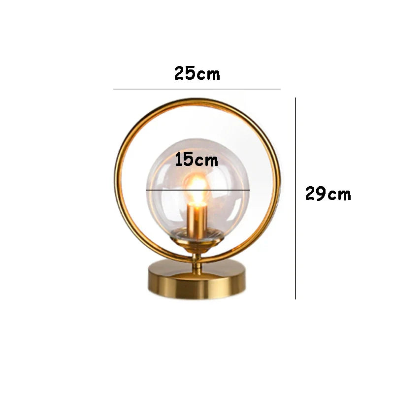 Sparkling Sphere - Skleněná kulovitá stolní lampa