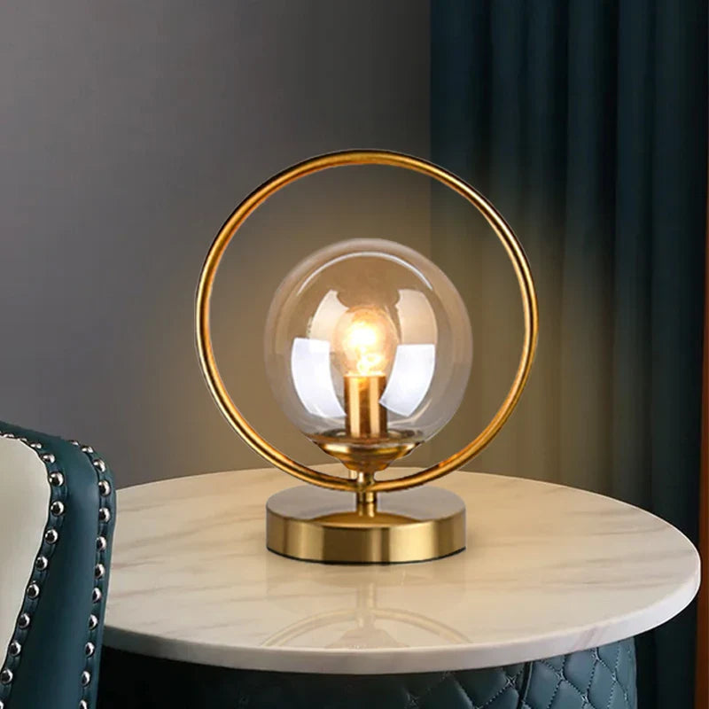 Sparkling Sphere - Skleněná kulovitá stolní lampa