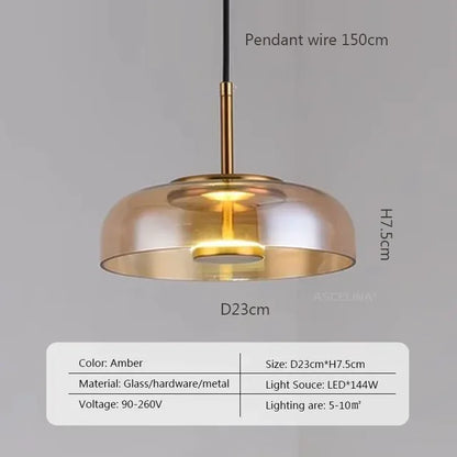 UrbanUtopia - Moderní závěsná LED lampa