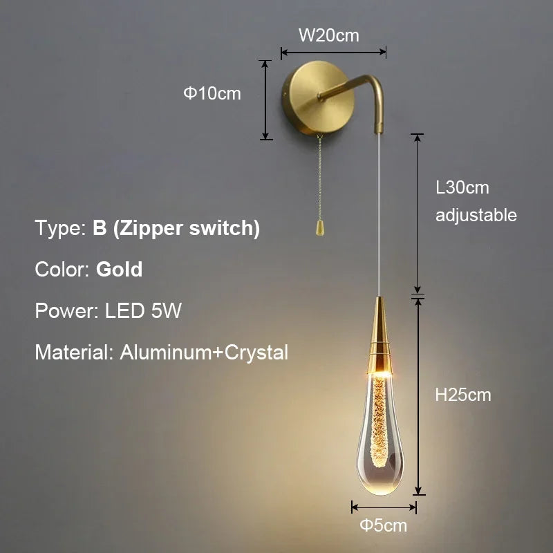 LuxePost - Nástěnná svítidla Post Crystals
