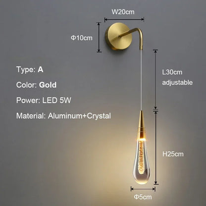 LuxePost - Nástěnná svítidla Post Crystals
