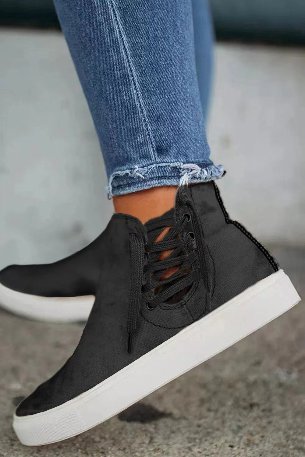 LB | Stylowe sneakersy z wysokim stanem