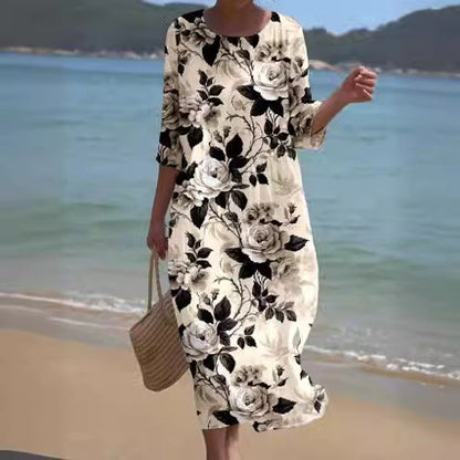 LB | Kwiecista sukienka maxi