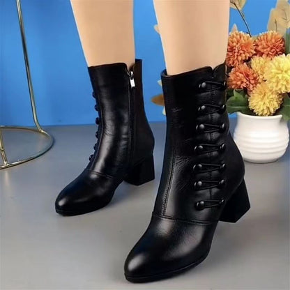 LB | Eleganckie buty z bocznymi guzikami