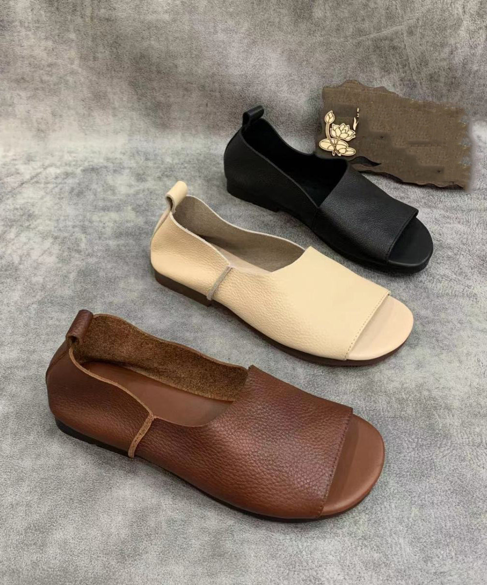 LB | Minimalistyczne, wsuwane buty z odkrytymi palcami
