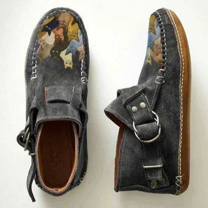 LB | Stylowe buty do kostki z klamrą