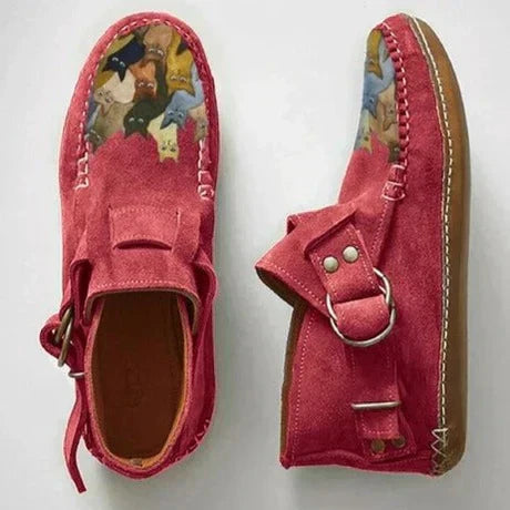 LB | Stylowe buty do kostki z klamrą
