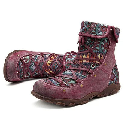 LB | Sznurowane botki boho