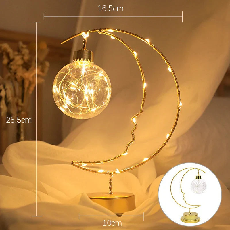 AstralGlow | Stolní lampa LED na noční stolek