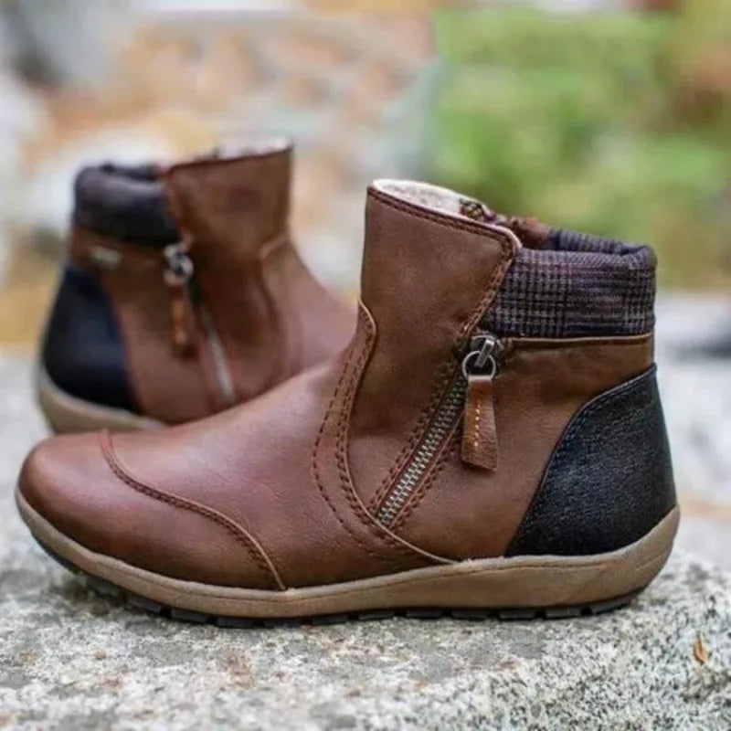 LB | Klasyczne buty za kostkę z zamkiem błyskawicznym