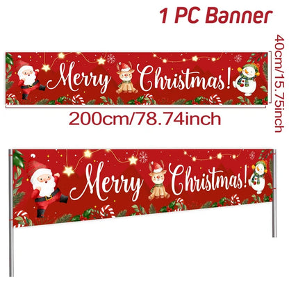BannerGreetings | Vánoční venkovní bannerová vlajka