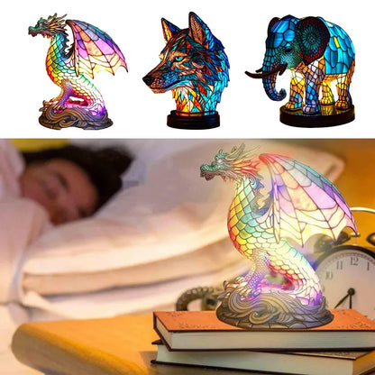 AnimalLustre | Zvířecí vitrážová lampa