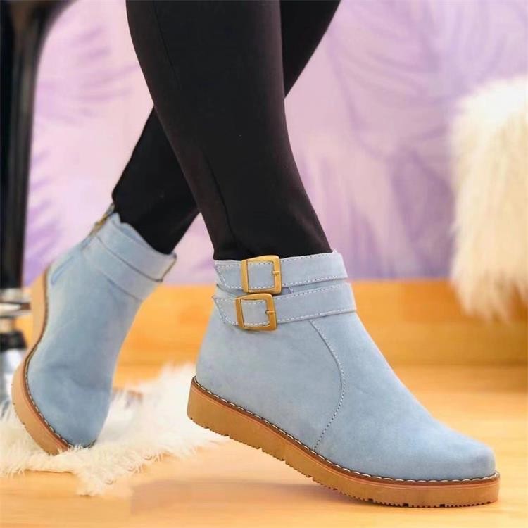 LB | Buty za kostkę z zapięciem na klamrę