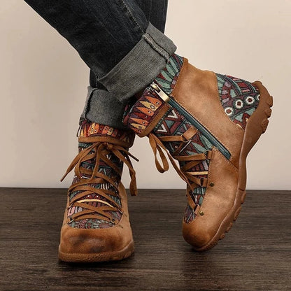 LB | Sznurowane botki boho