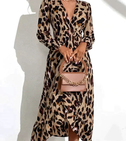 LB | SELAH ���� JESIENNA SUKIENKA MAXI W PANTERKĘ