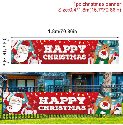 BannerGreetings | Vánoční venkovní bannerová vlajka