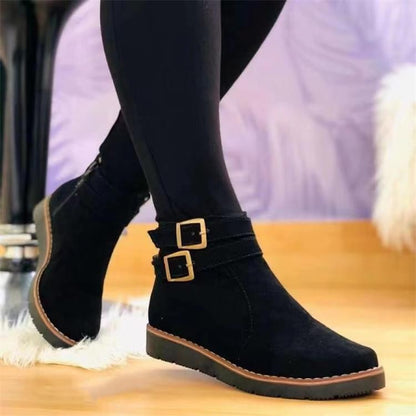 LB | Buty za kostkę z zapięciem na klamrę