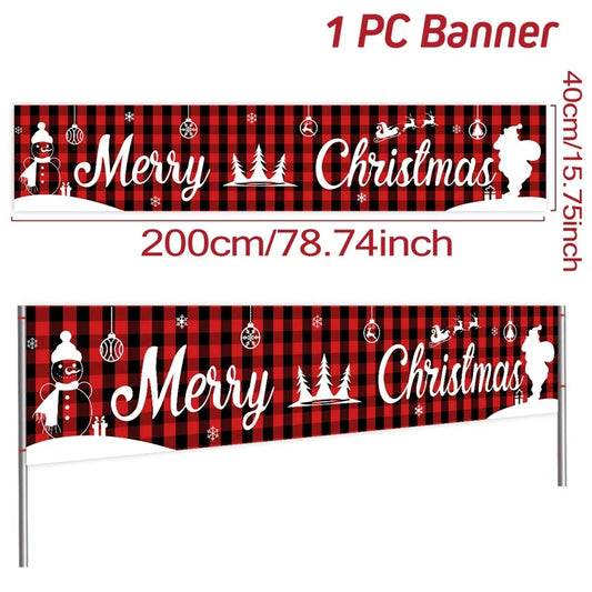 BannerGreetings | Vánoční venkovní bannerová vlajka