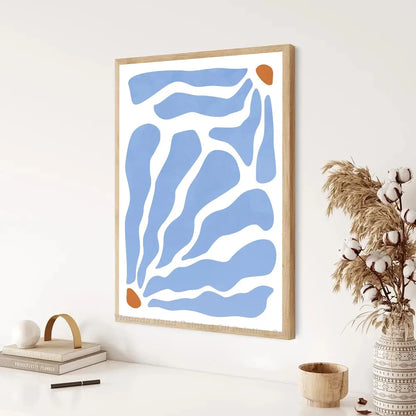 AzureContours | Abstraktní plakáty na téma modrá barva