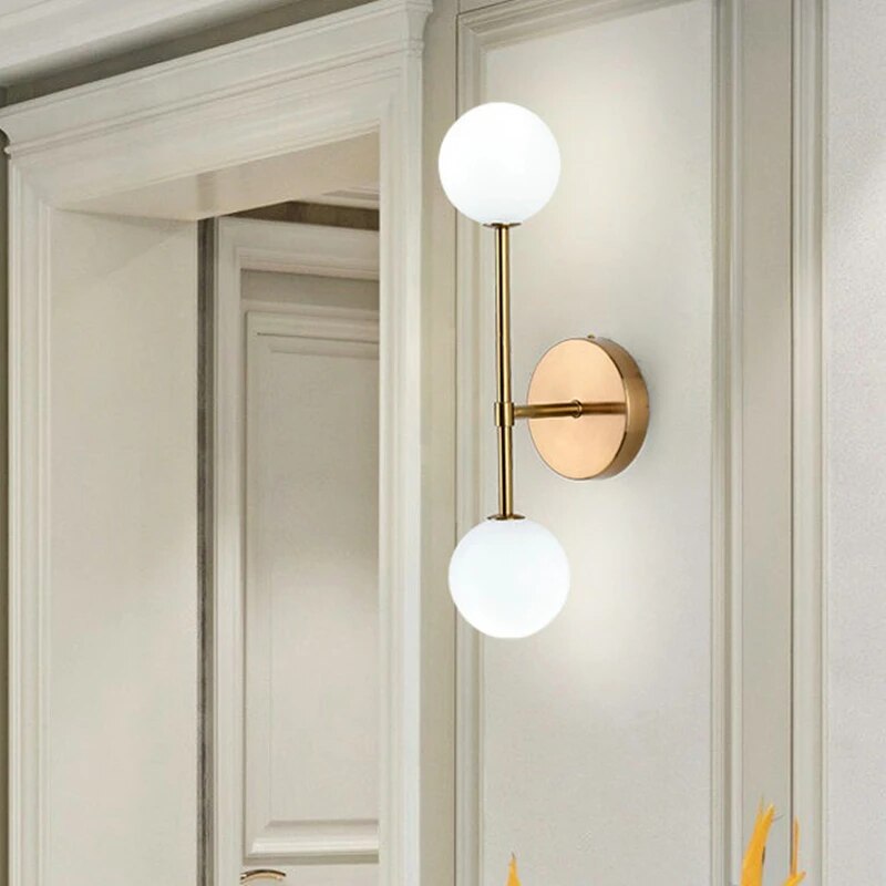 LuminousCrystal - Matné sklo Bal Led nástěnné svítidlo