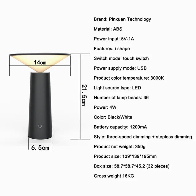 TinyShine - Přenosné mini stolní lampy