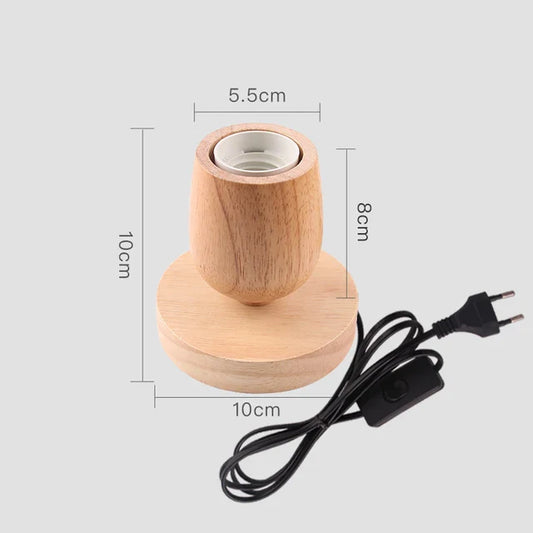WoodWhimsy - Retro dřevěná dekorativní lampa