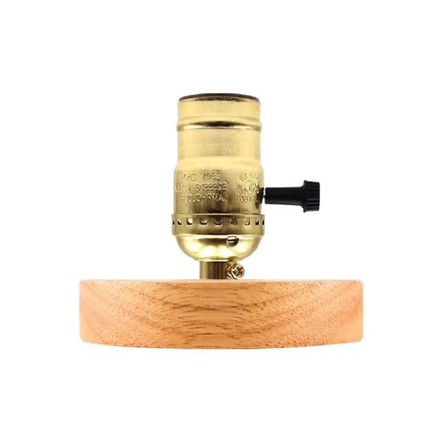 WoodWhimsy - Retro dřevěná dekorativní lampa
