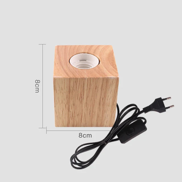 WoodWhimsy - Retro dřevěná dekorativní lampa